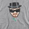 Breaking Bad Unisex Adult Heisenberg Face Heather Hoodie