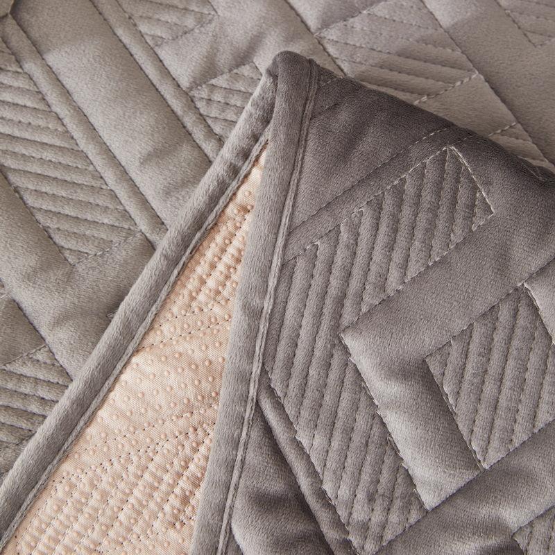 Modern Simple Autumn and Winter Short Plush Sofa Cushion Non-slip Leather Sofa Cover Solid Color Versatile Universal Sofa Cover