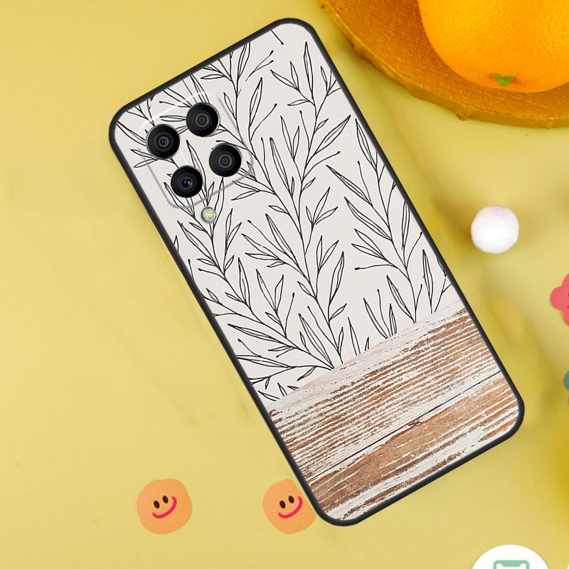 Boho Botanical Leaf Cow Cactus Case For Samsung Galaxy M13 M14 M54 M23 M16 M11 M21 M31 M20 M34 M52 M32 M12 M36 M56 M15 M55