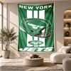 New York Jets Pattern Wall Hanging Tapestry Personalized Printed Fabric Wall Decor