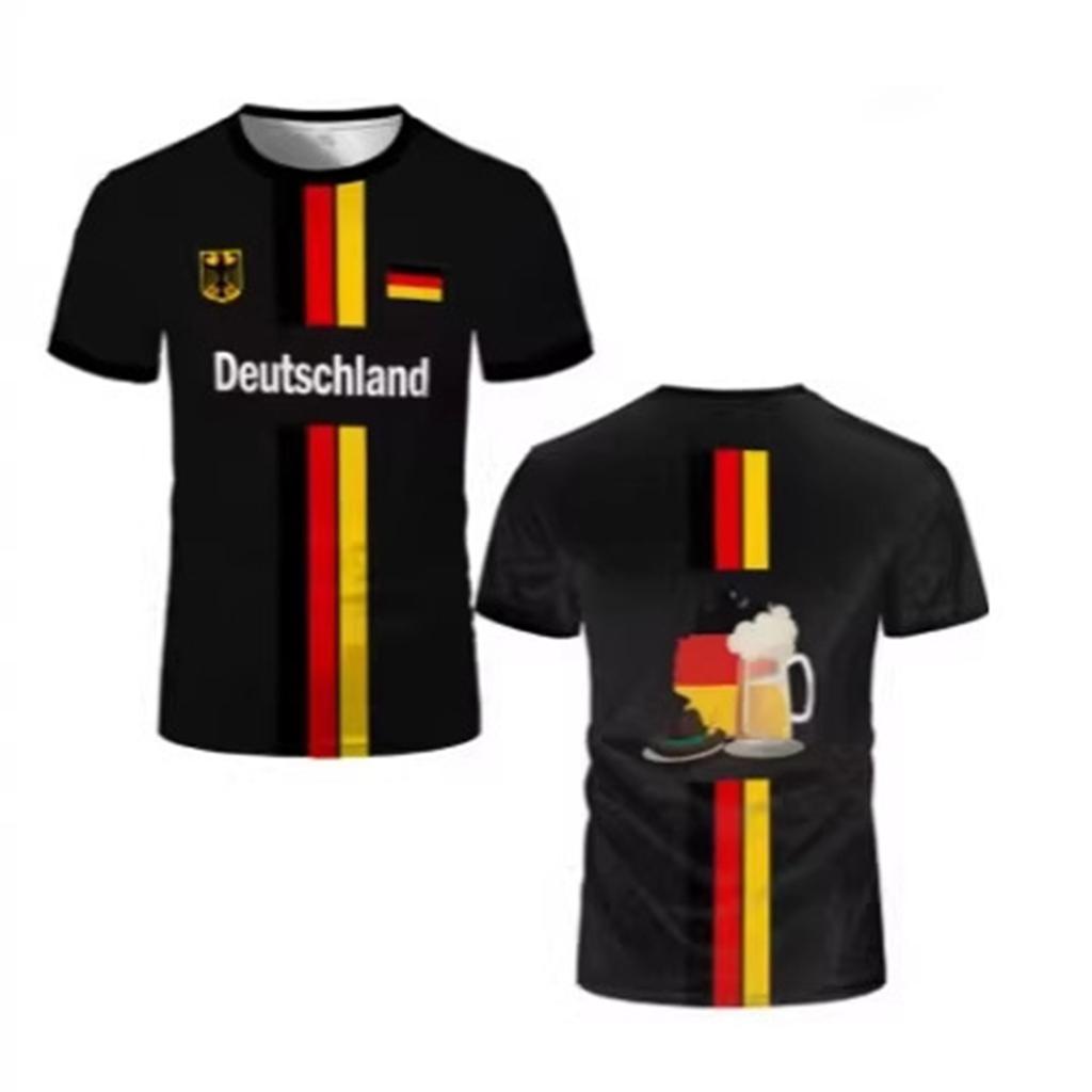 Men's Printed T-Shirt Men's Loose Casual Short Sleeve Top
