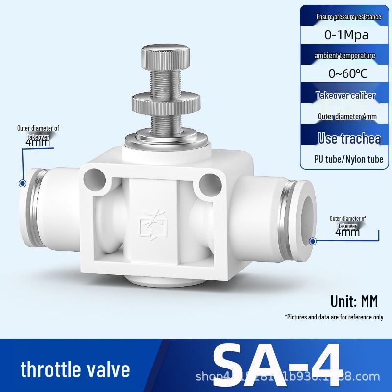 Zhuoji Adjustable Speed Control Throttle Valve SL 6 8 01 02 M5