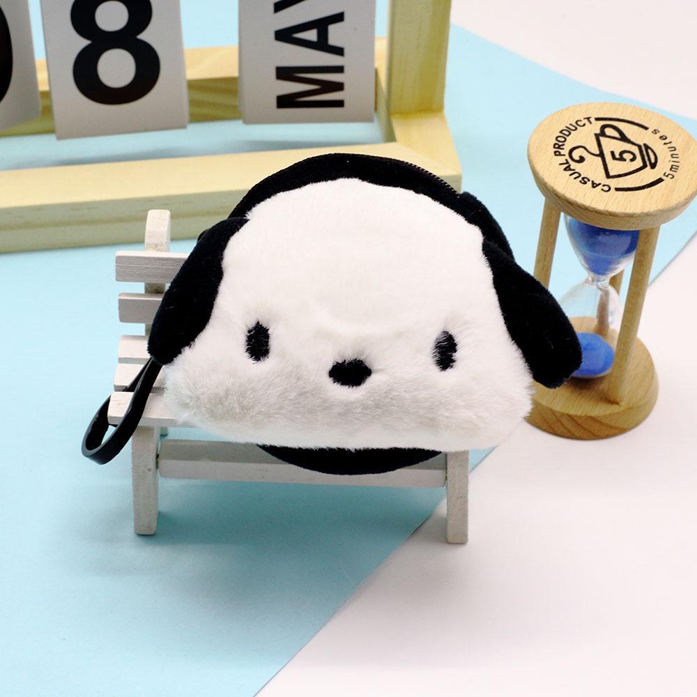 

Cute Cartoon Dog Plush Coin Purse - Panda-Shaped Small Wallet for Coins