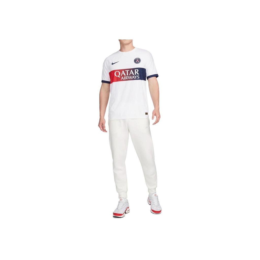 Nike Paris Saint-Germain Away Player Version Short-Sleeve Crew-Neck T-Shirt SS24 Season Men Tops White DX2619-101