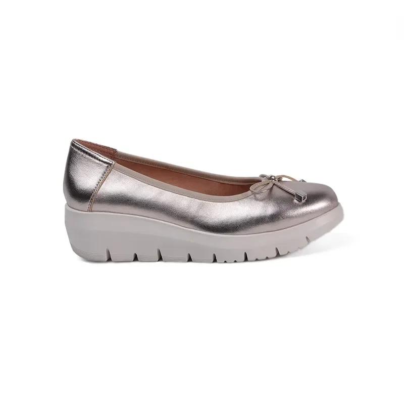 Shoes for Women 2025 New Slip on Women's  Shoes High Heels Platform Daily Pumps Women Round Toe Wedges Bow Tie Shoes Female