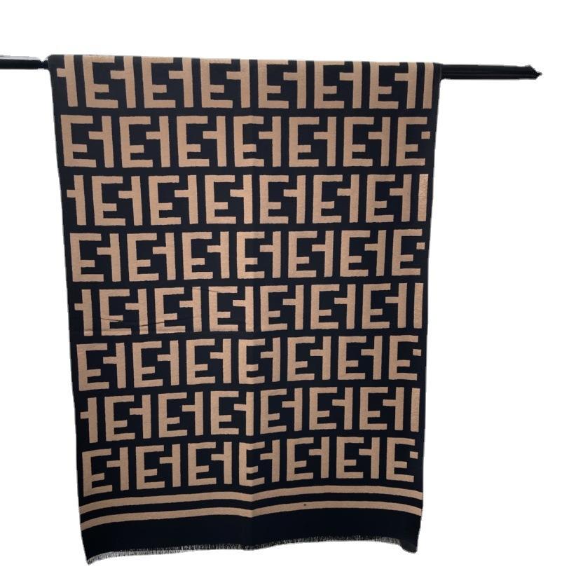 Autumn and Winter Imitation Cashmere Scarf, Women's Air-conditioned Room Long Outer Shawl, Double-sided Warm Scarf