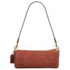COACH Barrel Suede With Calfskin Cylinder Bag, Shoulder Bag Small Women's Clay CDY81-B4AY