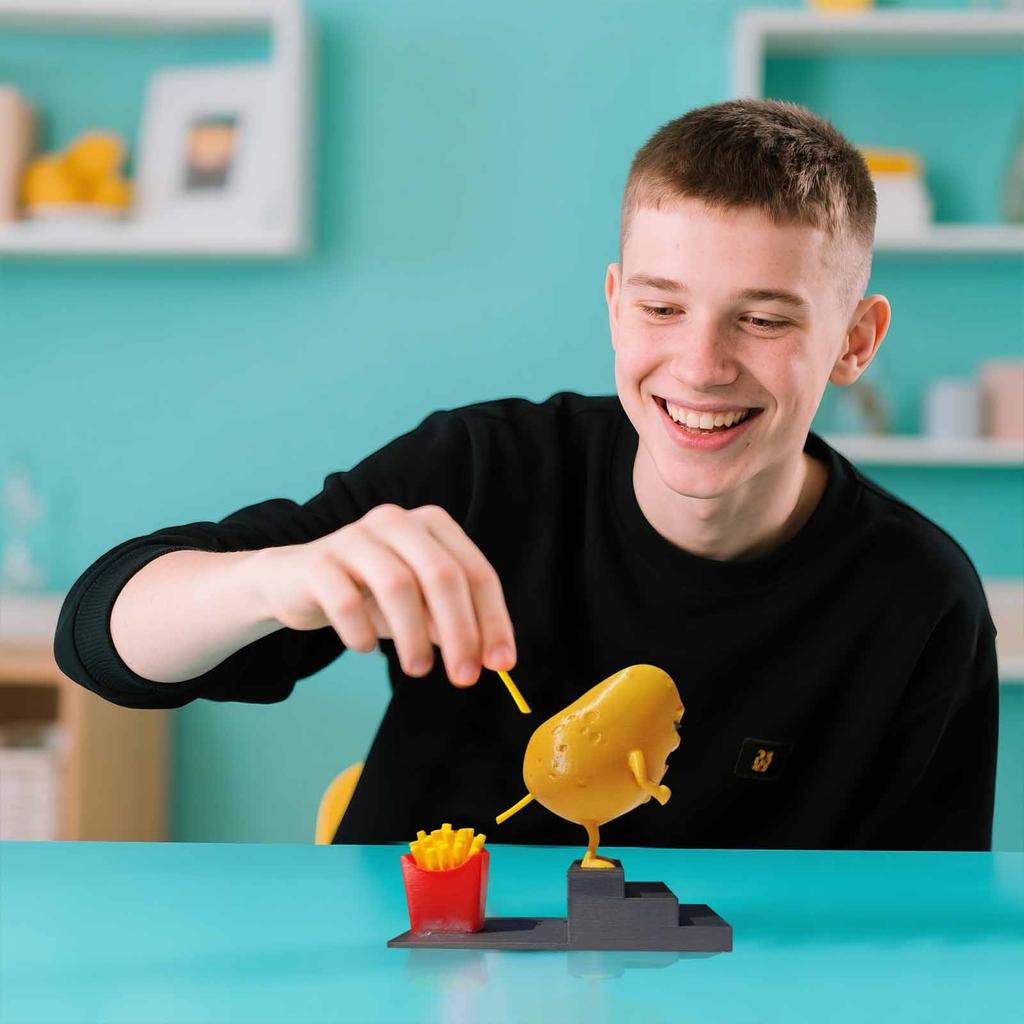 Ziemniaki Zamieniają się we Frytki Ozdoby Drukowane w 3D