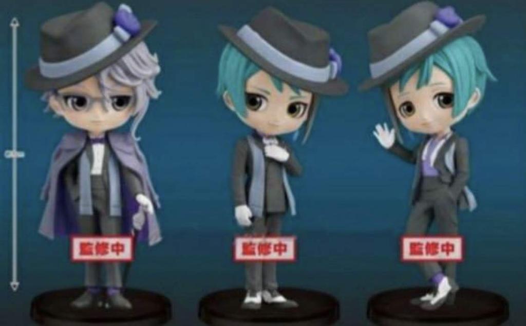 Twisted Wonderland Q Posket Petit and Ashengrotto of Figures Octavinelle, Floyd, Leech, Jade, Leech, Azul, (set 3)