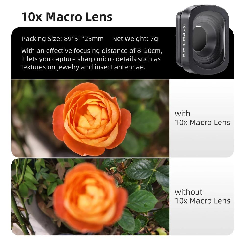 Magnetic Optical Glass Lens Filter Kit Wide Angle Macro VND Black Mist Camera Accessory For DJI Osmo Pocket 3 4 Handheld Gimbal Vlog Camera Parts