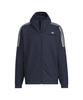 Adidas Legend Ink Small Logo Regular Fit Bonded Fleece Hoodie Size Size Men's (JG8516) Full-Zip Jacket, KWX72, J/L