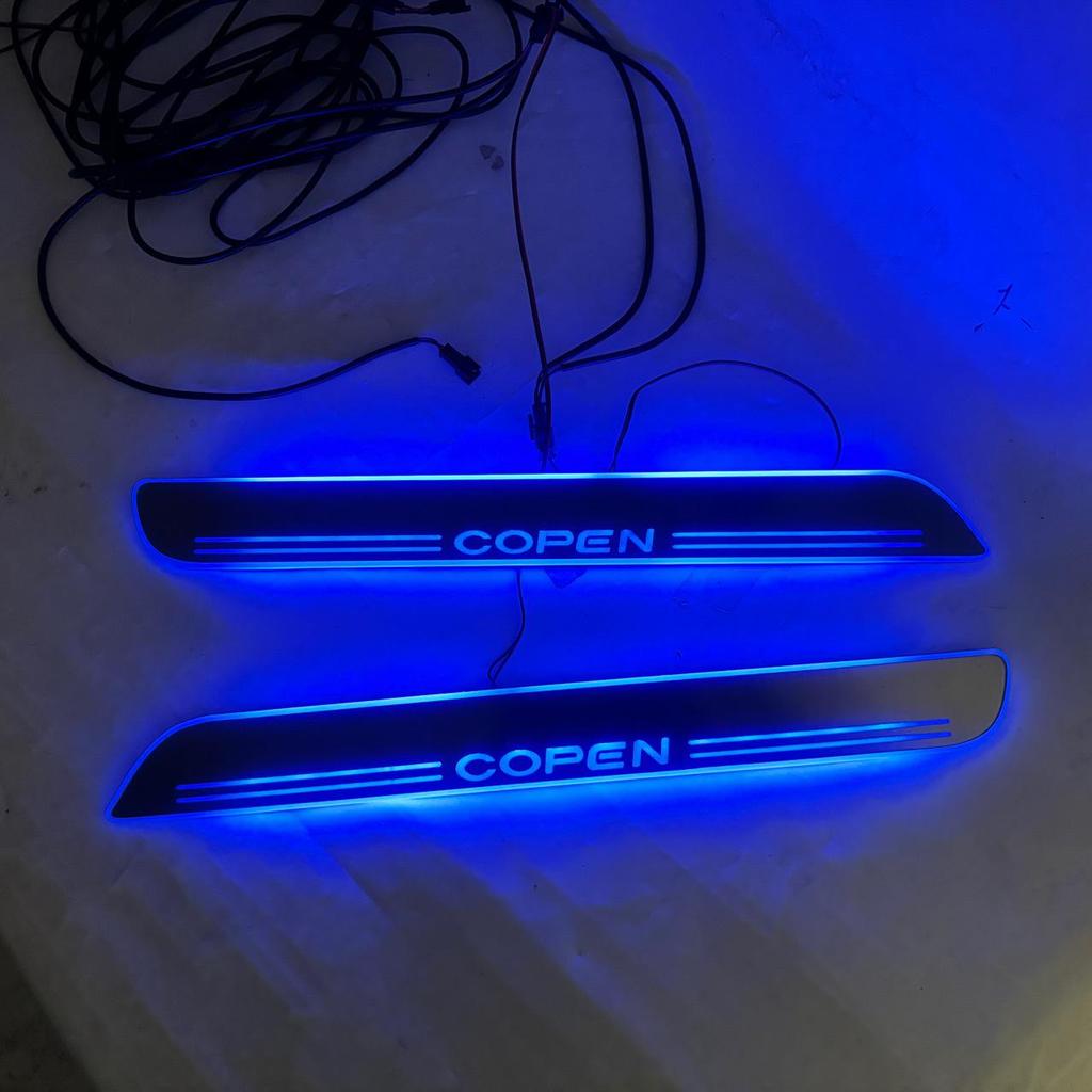 Daihatsu Copen LED Välkomstpedal: Flytande Dynamiska Tröskelskydd (2-delat set)