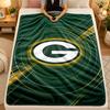 Flannel BlanketGreen Bay Packers Warm Soft Throw Blanket for Indoor Sofa Bed Living Room Use