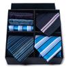 Tie Men'S Dress Business Sigong Grid Gift Box Set Striped Hand Type 8Cm With Gift Box Packaging