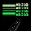 2 Pcs Luminous Car Stickers Door Window Switch Sticker Night Safety Accessories