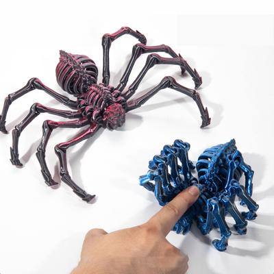 3D-gedruckte, flexible Spinnenskulptur: Ein kreatives Schreibtischornament - Perfekt für Halloween, Weihnachten oder jeden besonderen Anlass