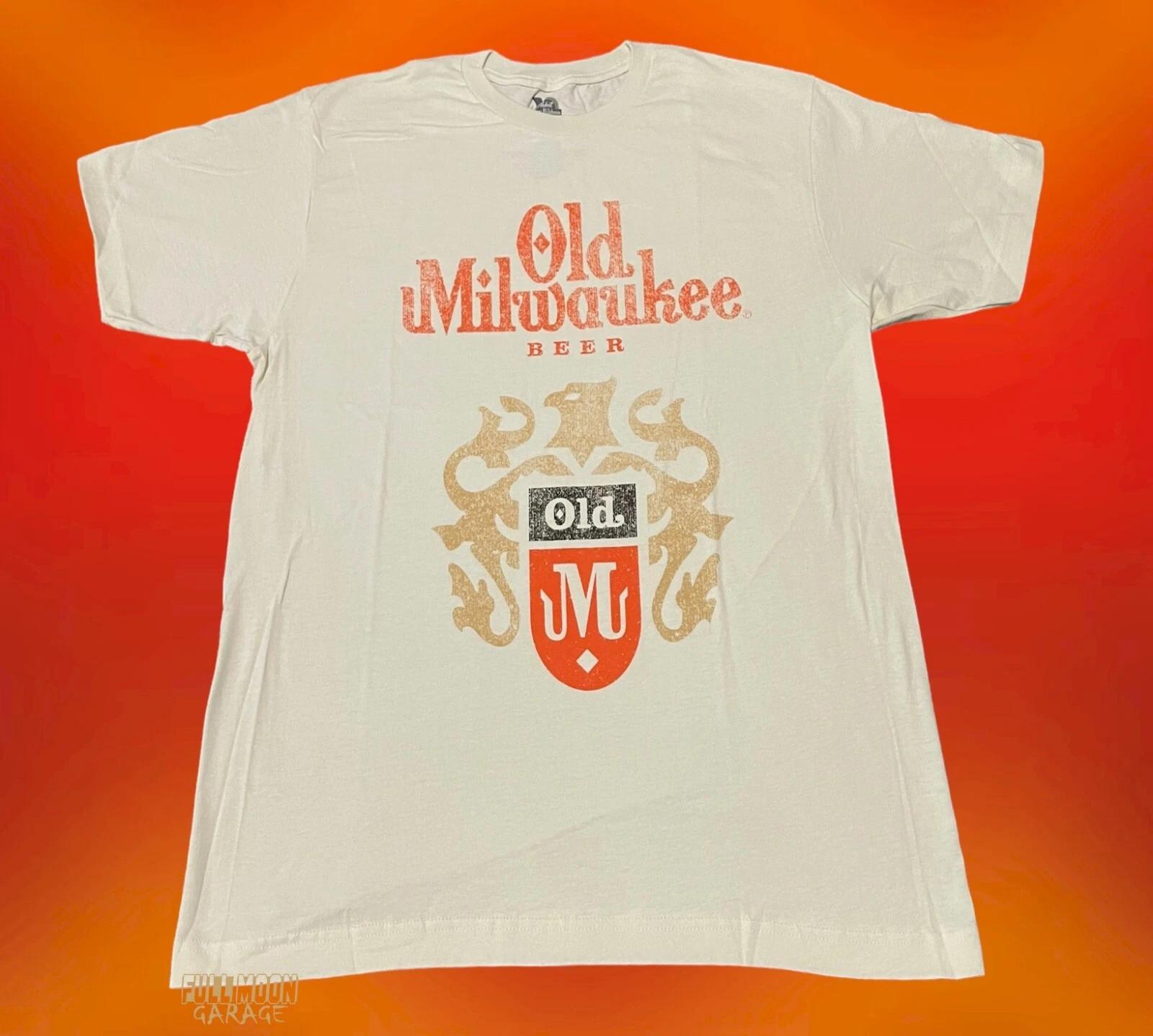 Мужская винтажная классическая футболка Old Milwaukee Beer XL
