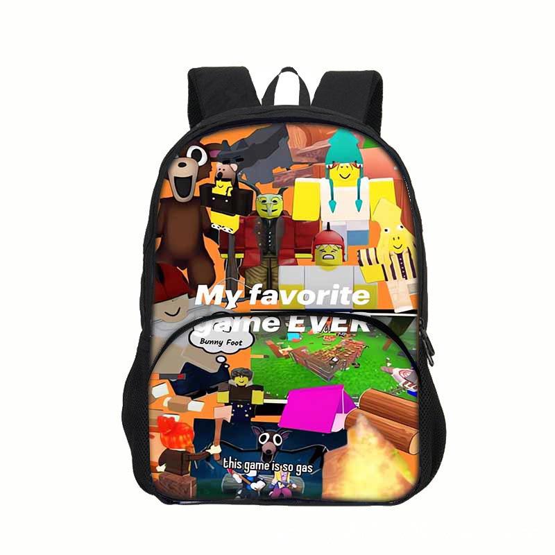 99 Nights In the Forest Children's Game-themed Backpack with Pockets 7330