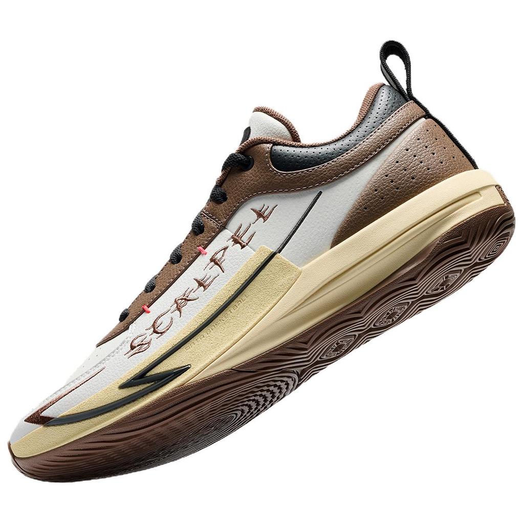 Anta Heren KAI 3 Zwart Wit Grijs Hoge Top Basketbal Sneakers 912611606S-4