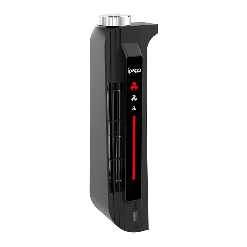 

Регулируемая система охлаждения для PS5 Вентилятор охлаждения со светодиодной подсветкой для PS 5 как дисковых, так и цифровых изданий Игровые аксессуары чёрный