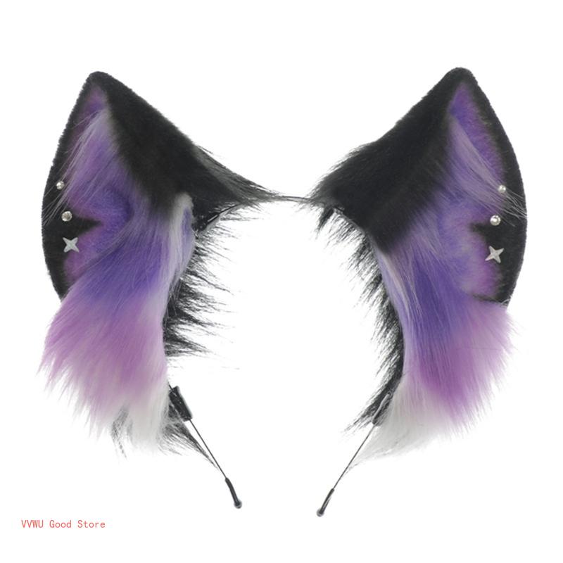 

Masquerades Costume Hairhoop Ear Headband Ethnic Girl Hair Ornaments