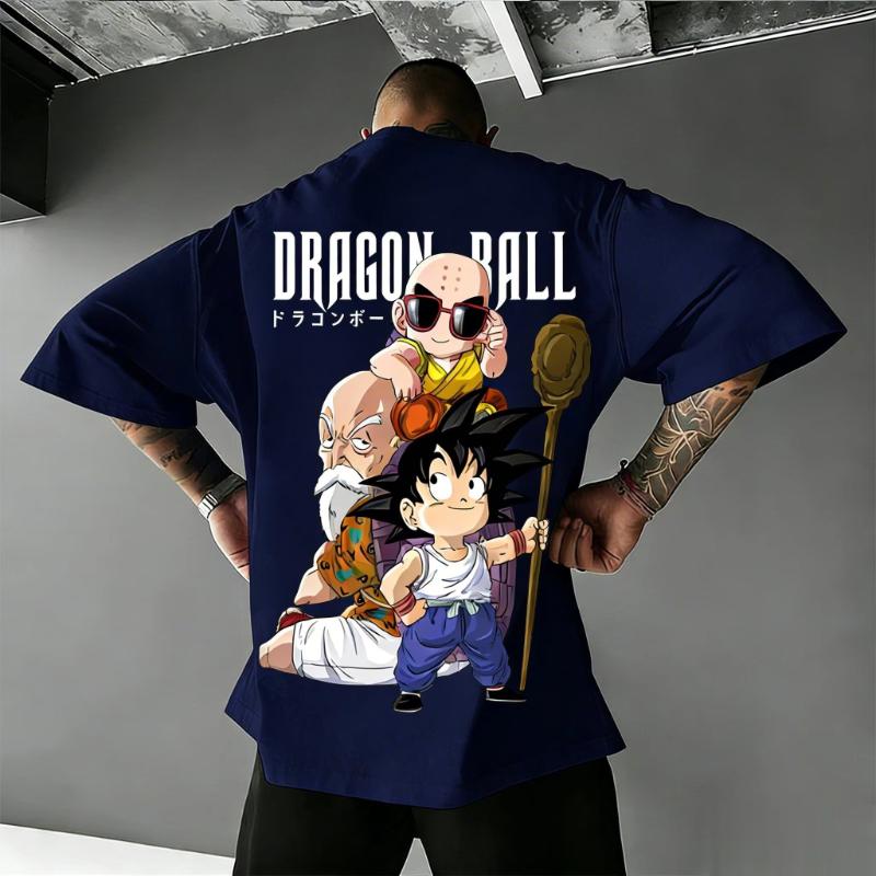 Dragon Ball Goku Anime Graphic Print TShirt Men Women Oversized Vintage Cotton Short Sleeve Casual Streetwear 2026 Summer Tops