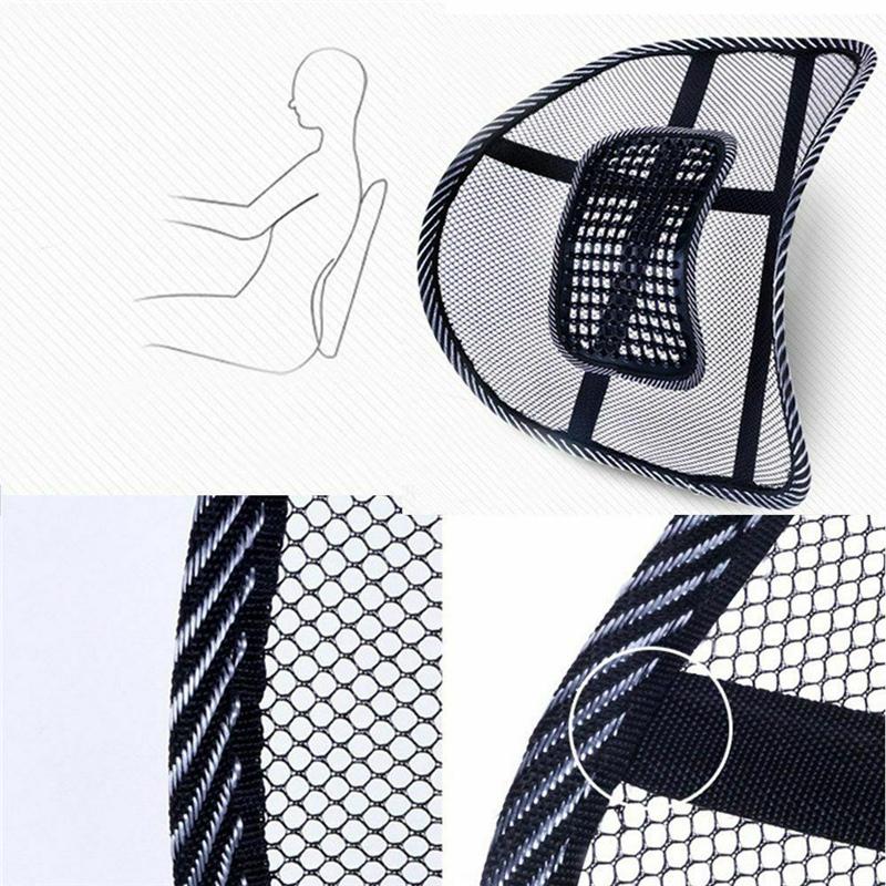 Coussin d'aération pour siège de voiture, chaise, camion, dossier en maille, support lombaire, pour bureau, maison