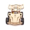 Stem Educational Diy Wooden 4wd Racing Car Science Experiment Toy For Kids Handmade Assembly