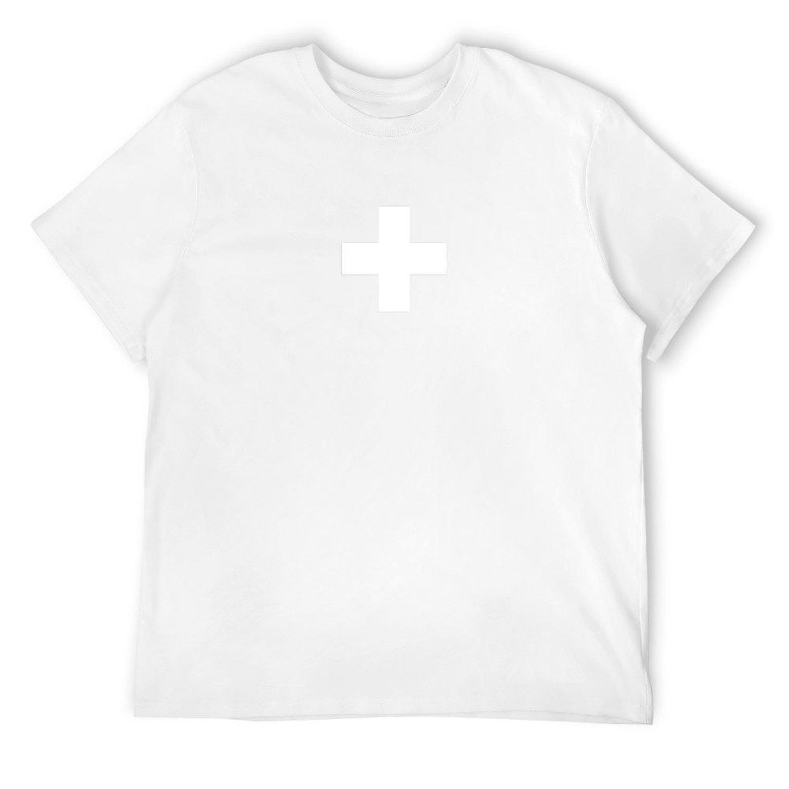 Флаг Швейцарии - Я люблю Швейцарию - Белый Крест Футболка custom design your own sublime t shirts for men pack S