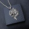 Pop Accessories, Retro Fashion, Men's Titanium Steel Necklace, Domineering Viking Wolf Head Pendant, Hip-hop