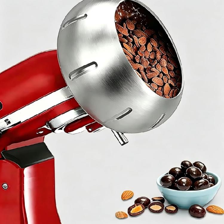 Roestvrijstalen Coating Tool Snoep Smelt Opzetstuk Geschikt voor 4.5QT en 5QT Mixers Geweldig voor Zelfgemaakte Desserts
