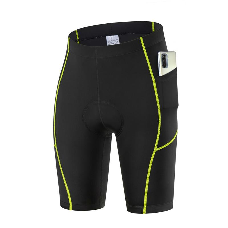 Mens Cycling Shorts With Padded Gel Seat Mountain Bike Road Riding Breathable Cotton Blend Use