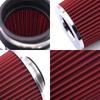 Universal 76/89/101mm Cone Air Filter 3/3.5/4 Inch - Washable Racing Cold Air Intake Filter With Adjustable Clamp