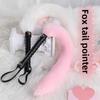 Plush Fox Tail Whip Teaching Whip Sm Erotic Slap Punishment Torture Adult Products Alternative Foreplay Sex Toys Erotic Whip