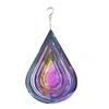 Metal 3D Three Dimensional Wind Chime Wind Rotating Water Drop Decorative Wind Chime Pendant