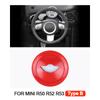 1PCS Car Steering Wheel Center Panel Car Sticker Night Jack For MINI Cooper R50 R52 R53 For Mini Cooper Interior Accessories
