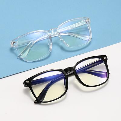 Okulary blokujące niebieskie światło, Damskie okulary zerówki, Okulary komputerowe blokujące niebieskie światło, Oprawki retro, Damskie kwadratowe oprawki 8082.