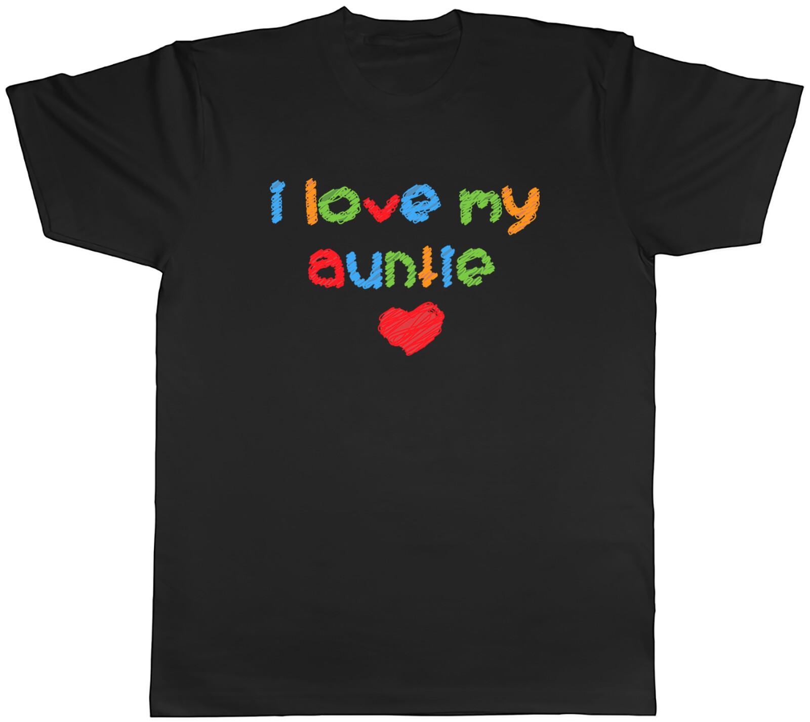 I Love My auntie Mens Unisex T-Shirt Tee XXL