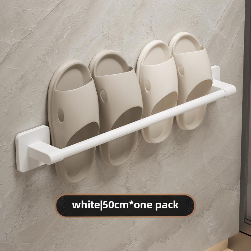 Wall-Mounted Drainable Bathroom Slipper Rack