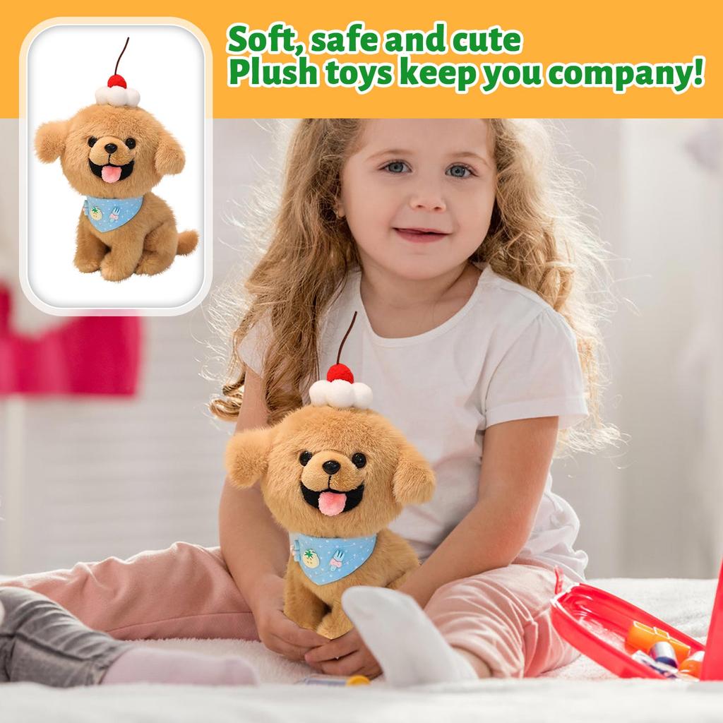 Cute Pet Doll Cartoon Small Dress Up Scarf  Plush Toy Gift