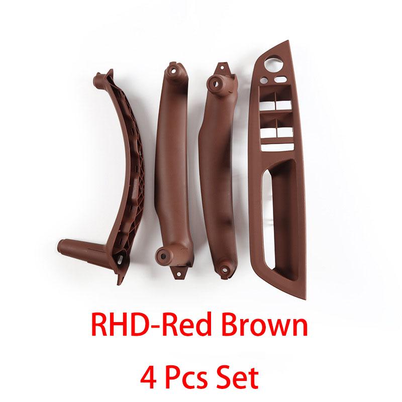 E70 4-teiliges Set LHD RHD Innen Fahrerseite Türfensterschalter Armlehne Abdeckung Zuggriff Ersatz für BMW X5 X6 E70 E71 E72 2007-2013