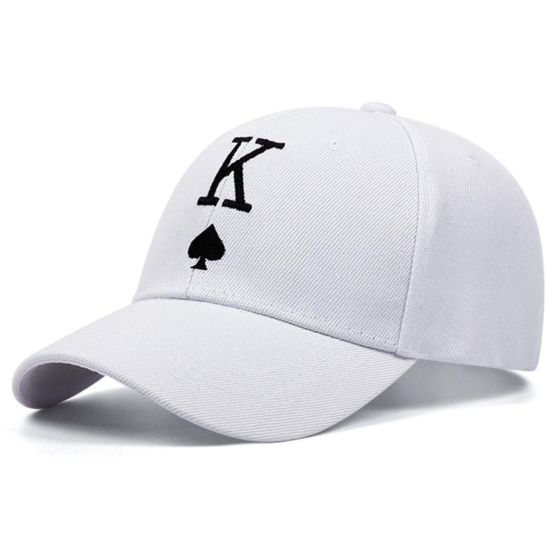 Poker Letter Embroidered Baseball Hat Snapback Caps Hip-hop Hats Outdoor Adjustable Fashion Men Women Cowboy Sunscreen Hat