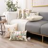 Cotton Embroidered European Pastoral Floral Cushion Cover 11x11cm Sofa Seat Home Decor Throw Pillow Case Living Room Decoration