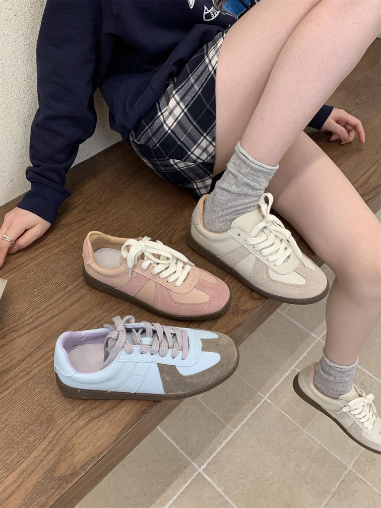 Hot Sales Flat Sneakers For Women Lace Up Round Toe Outdoors Running Shoes Woman Casual Comfort Women's Sports Shoes 2024 New