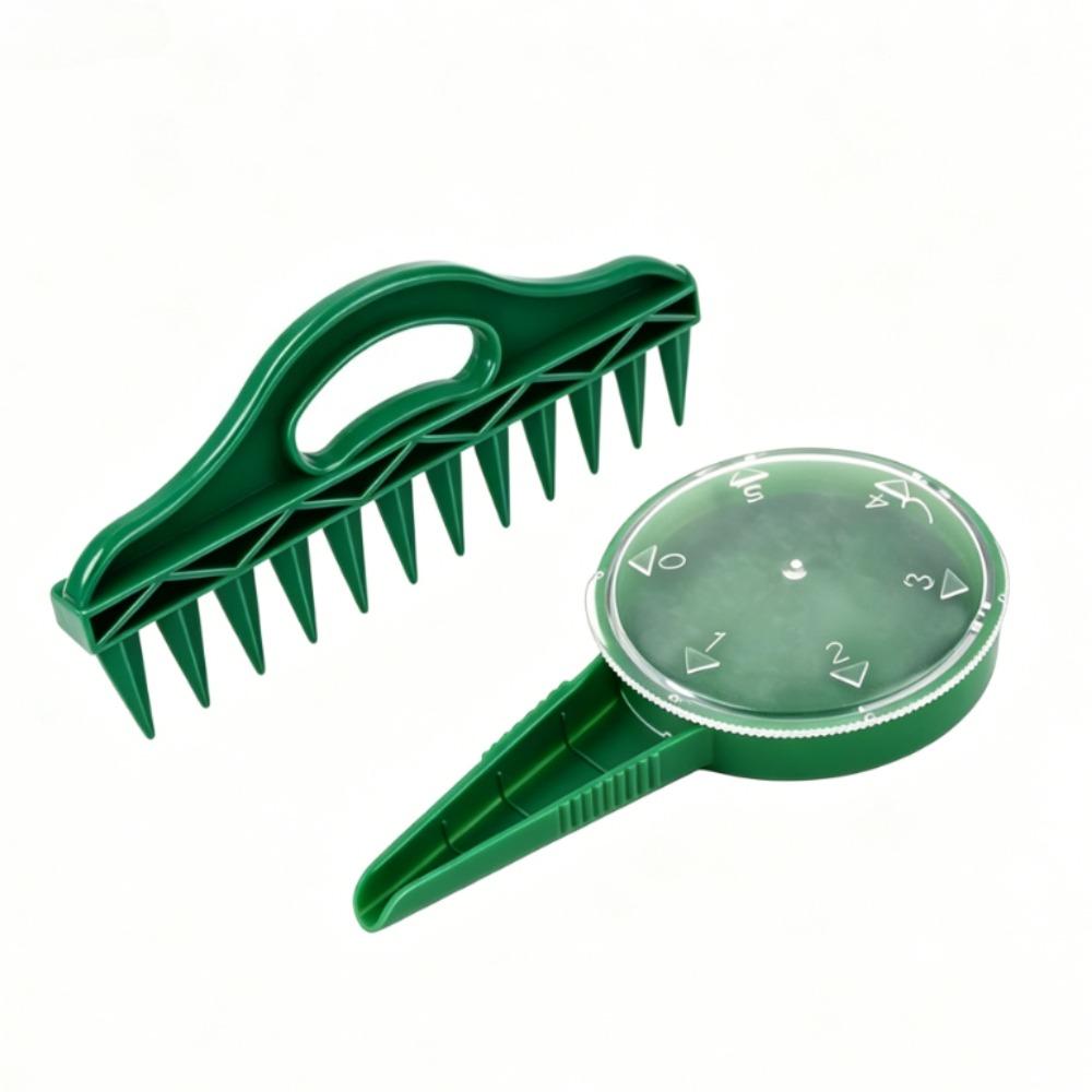 Hand Press Garden Seeder Tool 12 Cavity Fast Planting Dibber for Vegetables Flowers Efficient Soil Loosening Planter Aid Seeder