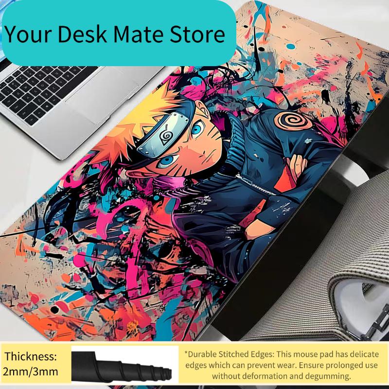 Anime Computer Naruto Mouse Pad Gamer Mouse Pads Large Gaming Mousepad XXL Desk Mause Pad Keyboard Mouse Anime Durable Carpet