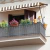 Balcony mat cover gray 1x7 m