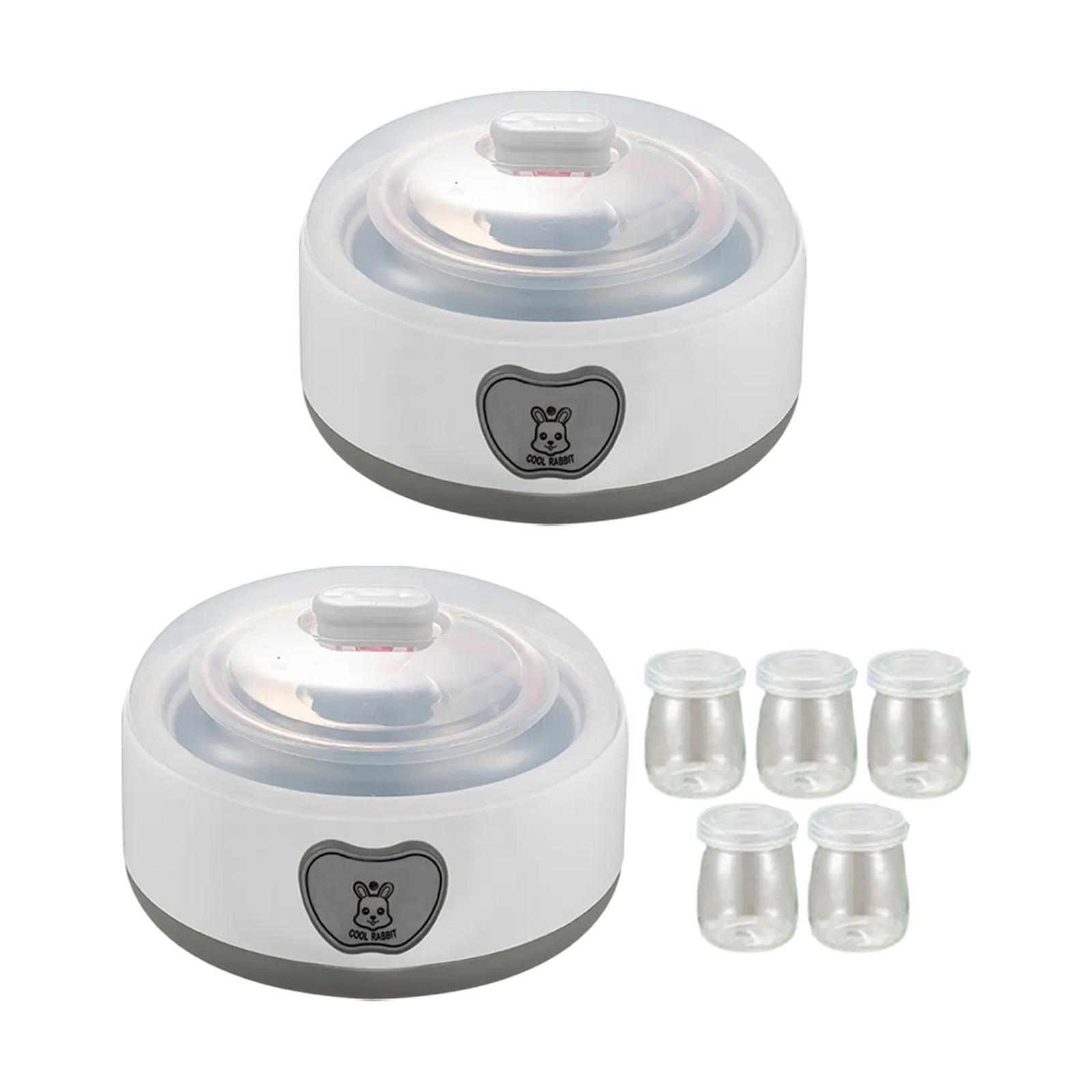 Automatic Yogurt Machine Low Noise DIY Homemade Yogurt Household Professional Constant Temperature Control Multifunctional 1.2L without 5 cups