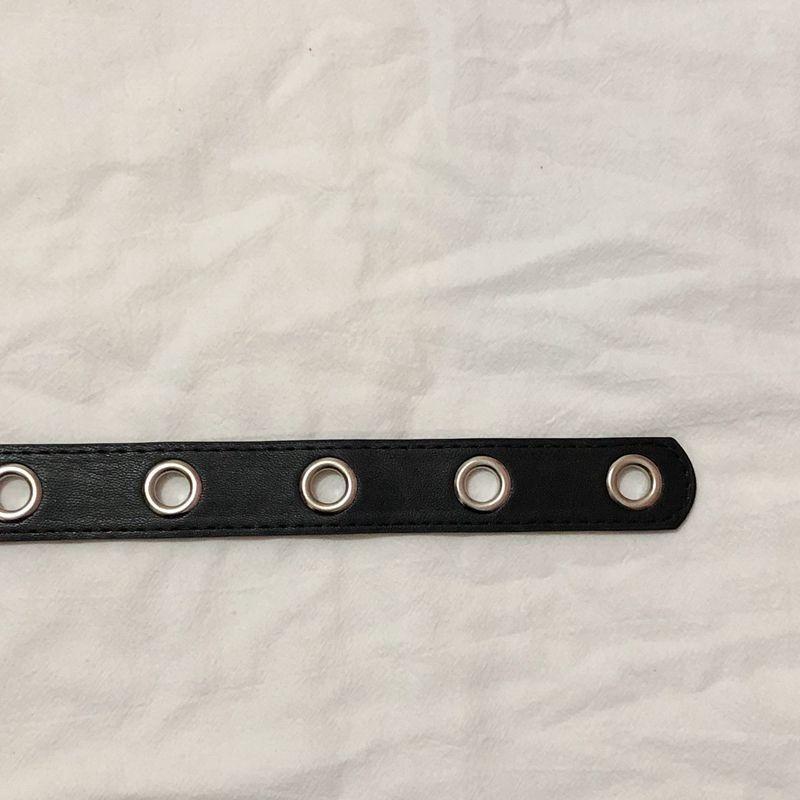 Trendy Punk Style Jk Uniform Accessories Complete Set With Versatile Pu Waist Belt And Chain