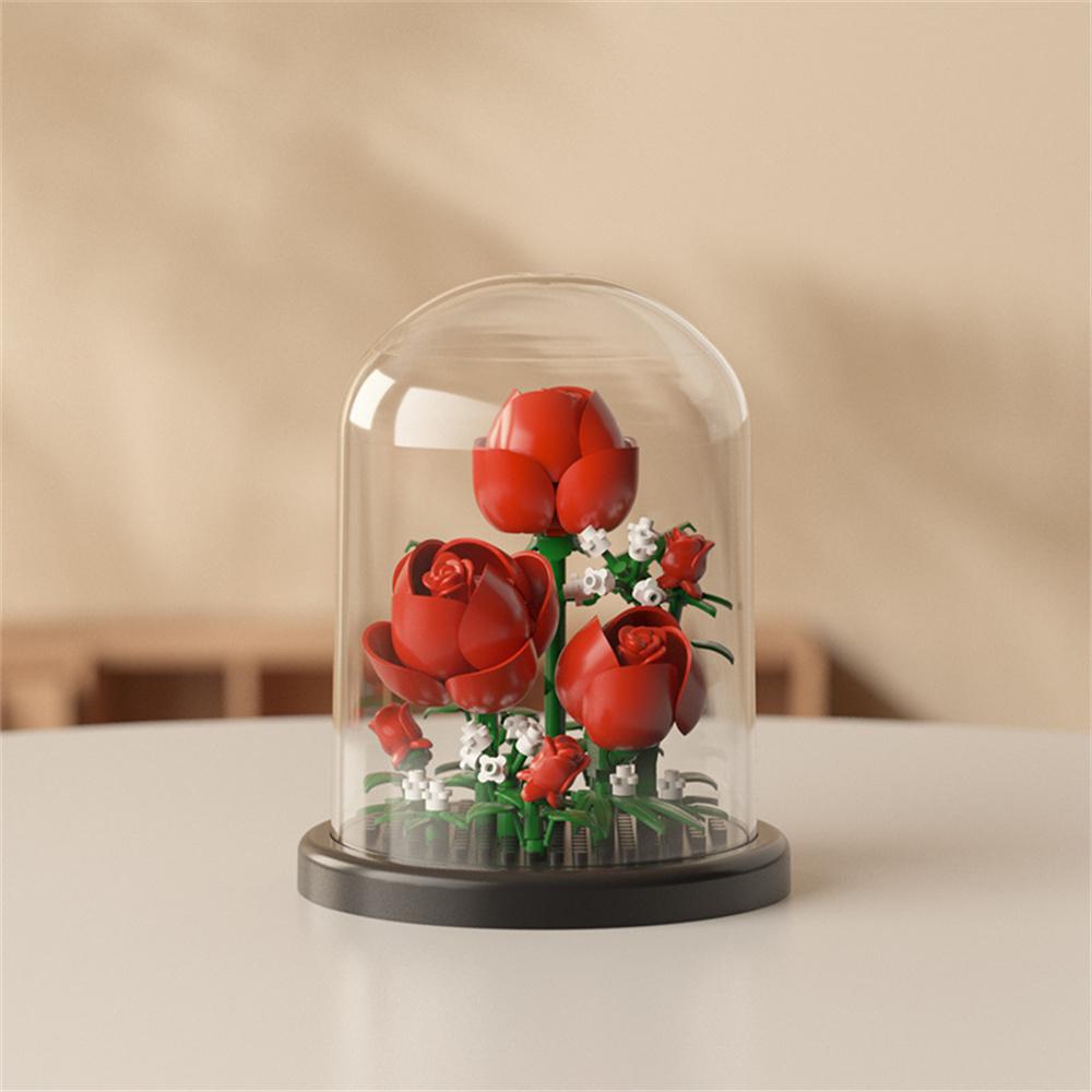 Ewiger Blumenstrauß Bonsai Topfpflanze Mikro-Bausteine Modell Heimdekoration Spielzeug für Kinder Geburtstagsgeschenk